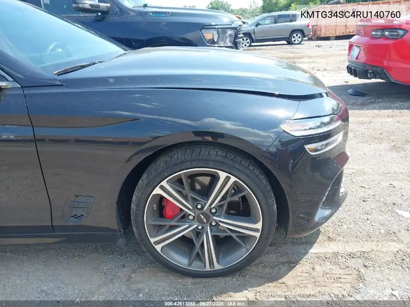 2024 Genesis G70 2.5T Awd VIN: KMTG34SC4RU140760 Lot: 42613368