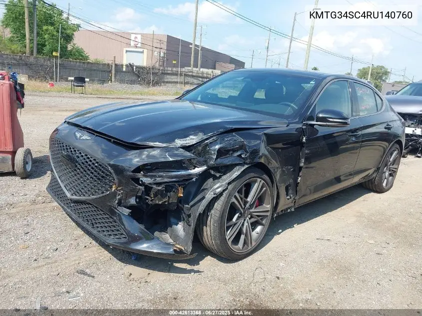 2024 Genesis G70 2.5T Awd VIN: KMTG34SC4RU140760 Lot: 42613368