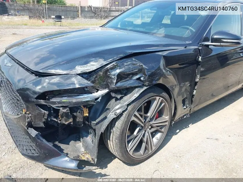 2024 Genesis G70 2.5T Awd VIN: KMTG34SC4RU140760 Lot: 42613368