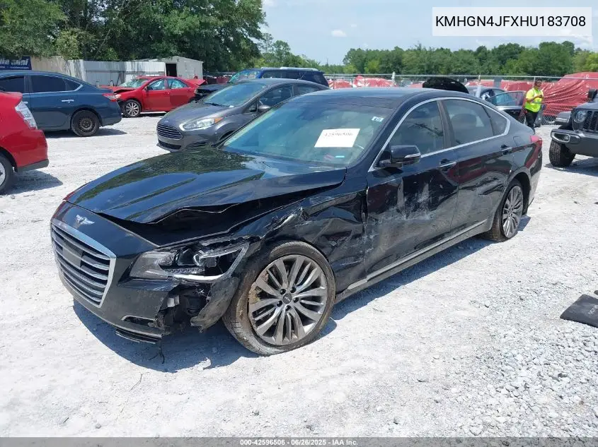 2017 Genesis G80 5.0 Ultimate VIN: KMHGN4JFXHU183708 Lot: 42596506