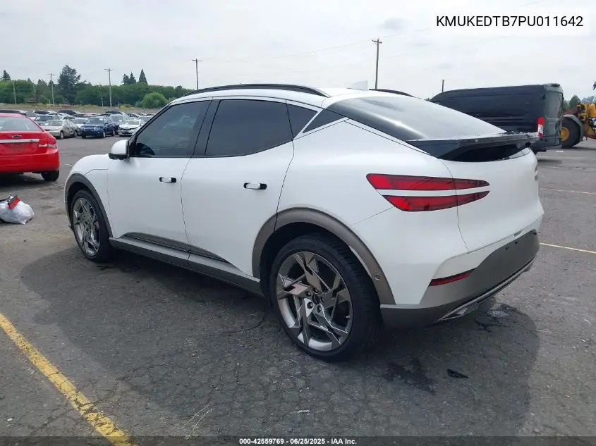 2023 Genesis Gv60 Performance Awd VIN: KMUKEDTB7PU011642 Lot: 42559769