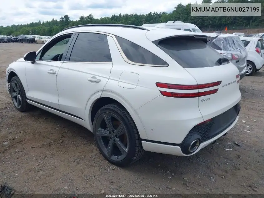 2022 Genesis Gv70 2.5T Awd VIN: KMUMADTB6NU027199 Lot: 42615587