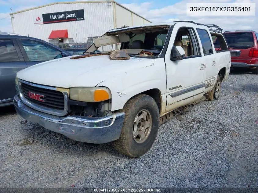 2002 GMC Yukon Xl 1500 Slt VIN: 3GKEC16ZX2G355401 Lot: 41773562