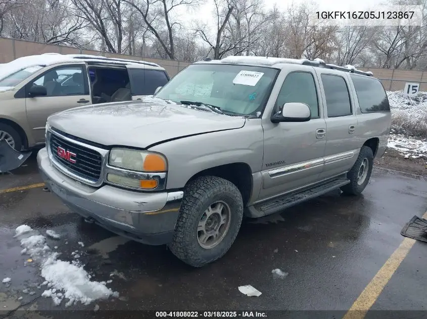 2005 GMC Yukon Xl 1500 Slt VIN: 1GKFK16Z05J123867 Lot: 41808022