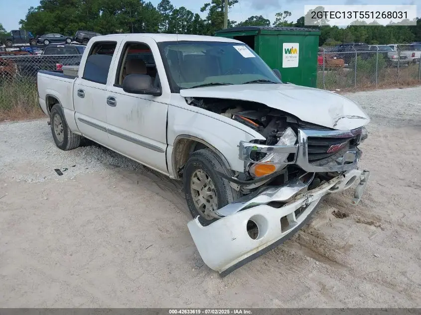 2005 GMC New Sierra Sle VIN: 2GTEC13T551268031 Lot: 42633619