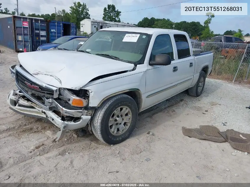 2005 GMC New Sierra Sle VIN: 2GTEC13T551268031 Lot: 42633619