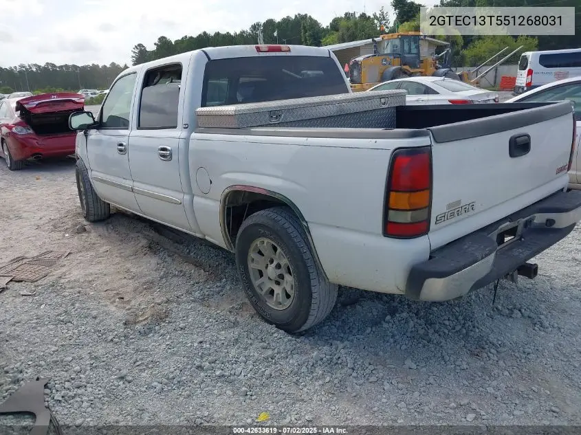 2005 GMC New Sierra Sle VIN: 2GTEC13T551268031 Lot: 42633619