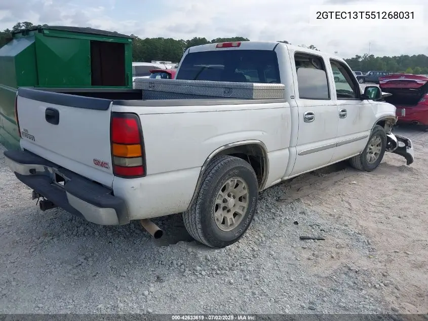 2005 GMC New Sierra Sle VIN: 2GTEC13T551268031 Lot: 42633619
