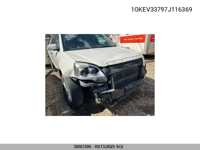 2007 GMC Acadia Slt-2 VIN: 1GKEV33797J116369 Lot: 30063300