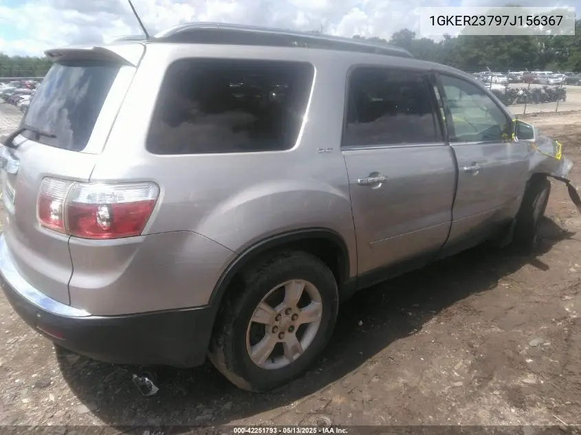 2007 GMC Acadia Slt-1 VIN: 1GKER23797J156367 Lot: 42251793