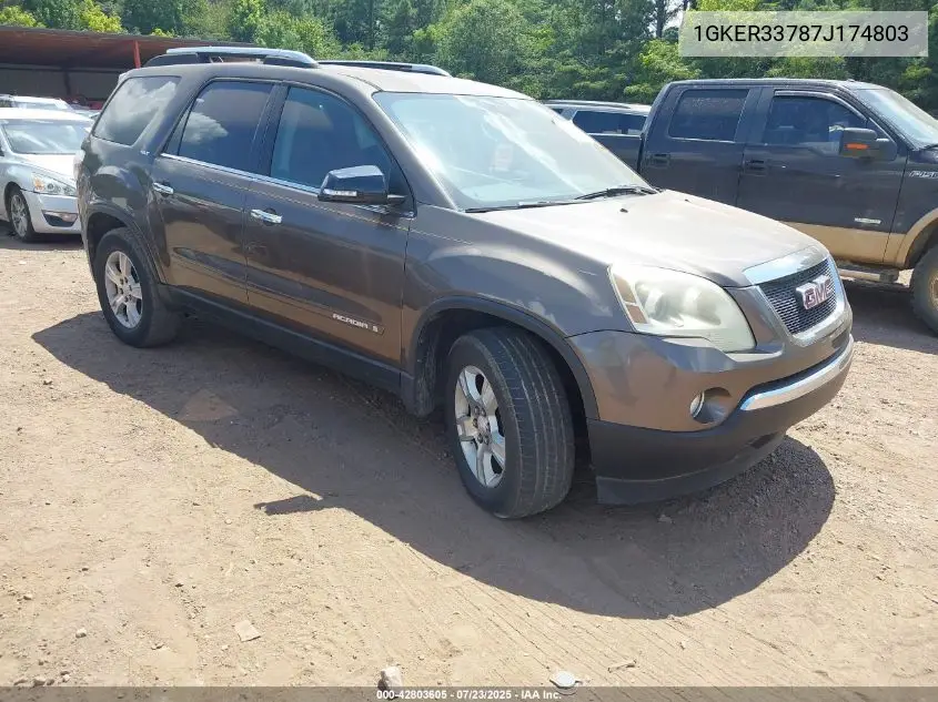 2007 GMC Acadia Slt-1 VIN: 1GKER33787J174803 Lot: 42803605