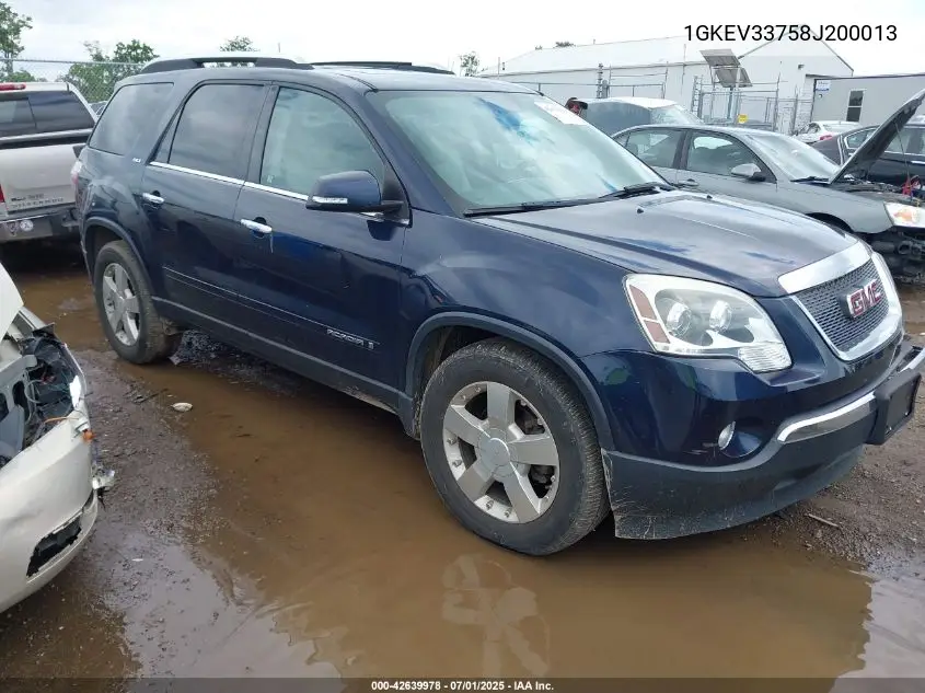 1GKEV33758J200013 2008 GMC Acadia Slt2