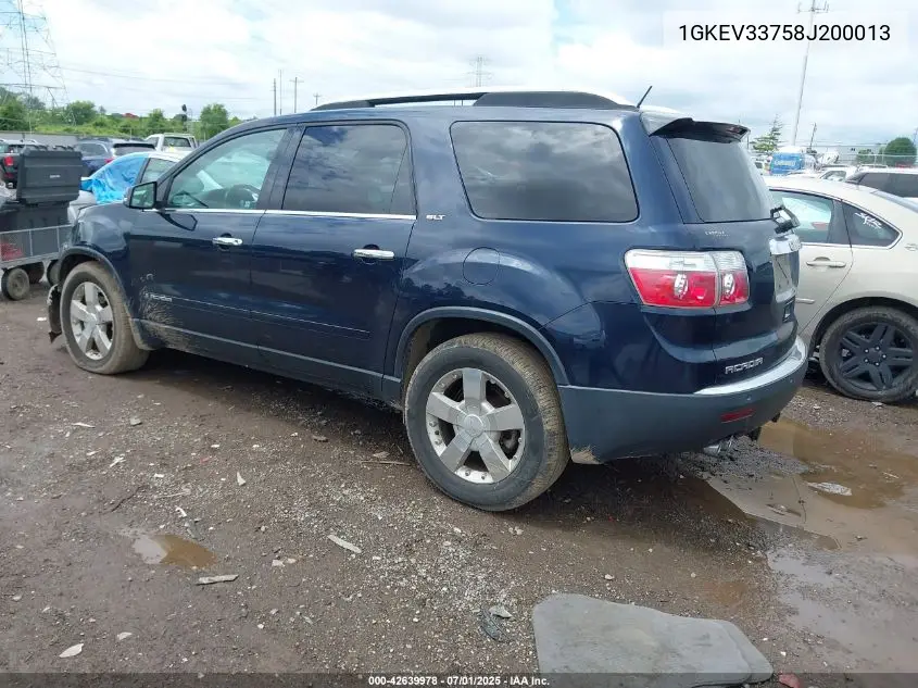1GKEV33758J200013 2008 GMC Acadia Slt2