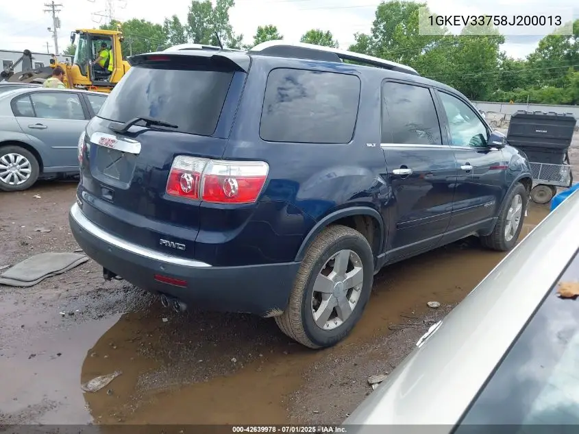 1GKEV33758J200013 2008 GMC Acadia Slt2