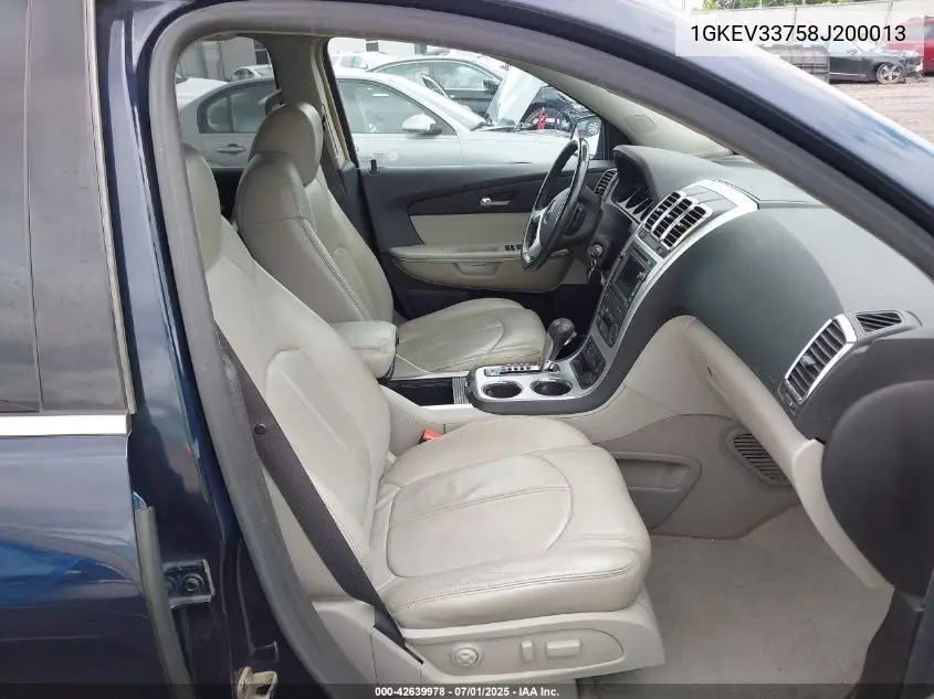 1GKEV33758J200013 2008 GMC Acadia Slt2