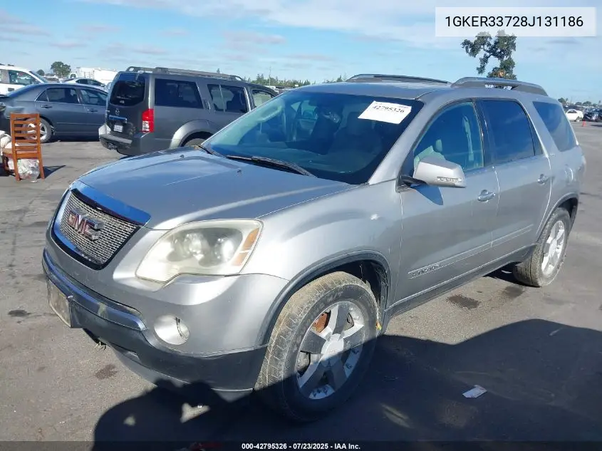 2008 GMC Acadia Slt-2 VIN: 1GKER33728J131186 Lot: 42795326