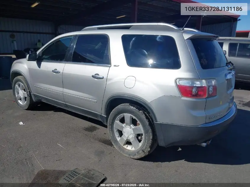 2008 GMC Acadia Slt-2 VIN: 1GKER33728J131186 Lot: 42795326