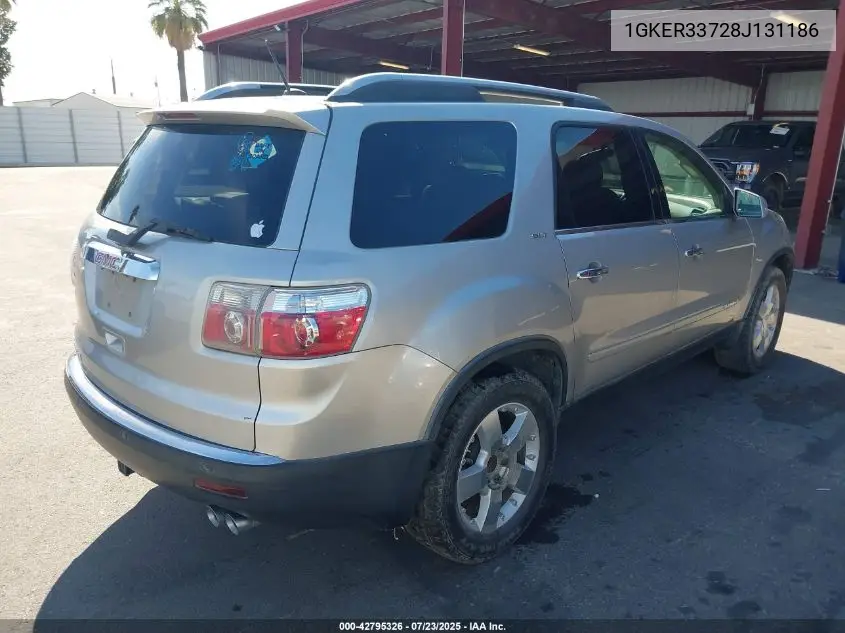2008 GMC Acadia Slt-2 VIN: 1GKER33728J131186 Lot: 42795326