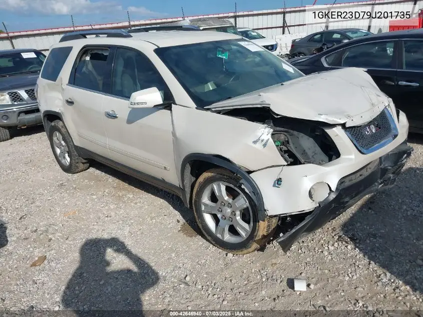 2009 GMC Acadia Slt-1 VIN: 1GKER23D79J201735 Lot: 42646940
