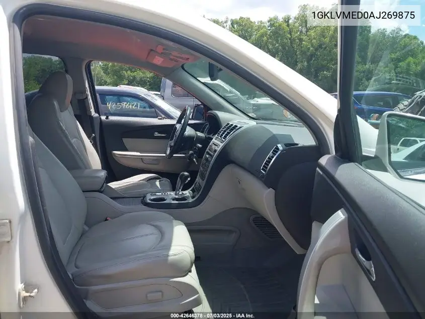 2010 GMC Acadia Slt-1 VIN: 1GKLVMED0AJ269875 Lot: 42646378