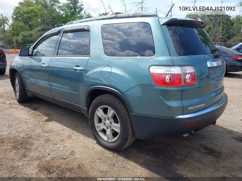 2010 GMC Acadia Sle VIN: 1GKLVLED4AJ121092 Lot: 42785947