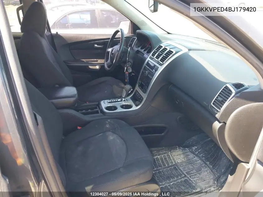 2011 GMC Acadia Sle VIN: 1GKKVPED4BJ179420 Lot: 12304027