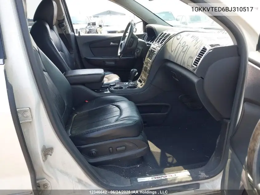 2011 GMC Acadia Denali VIN: 1GKKVTED6BJ310517 Lot: 12346642