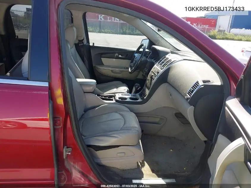 2011 GMC Acadia Slt-1 VIN: 1GKKRRED5BJ173433 Lot: 42583053