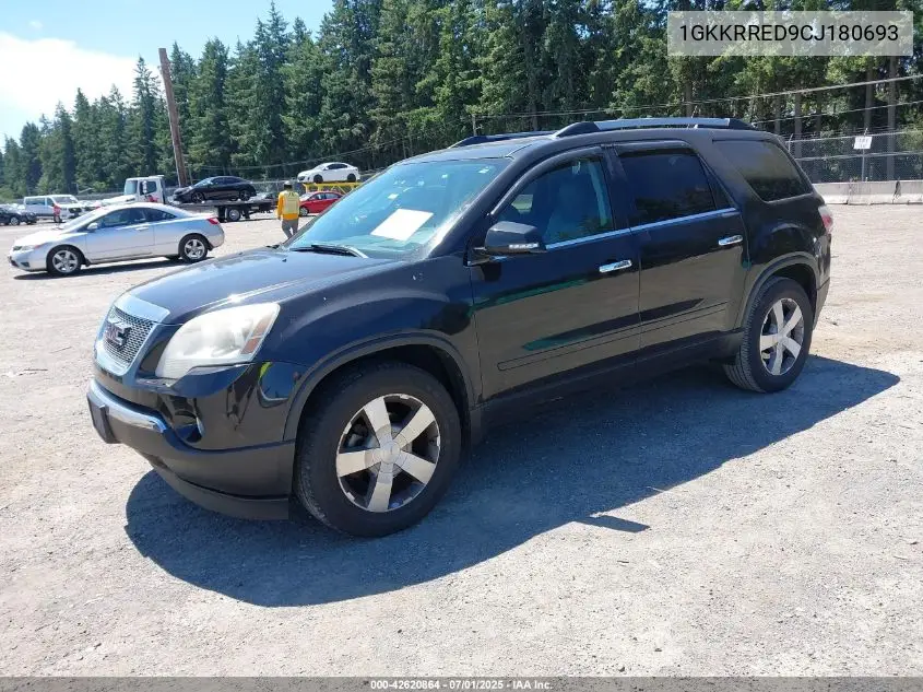 2012 GMC Acadia Slt-1 VIN: 1GKKRRED9CJ180693 Lot: 42620864