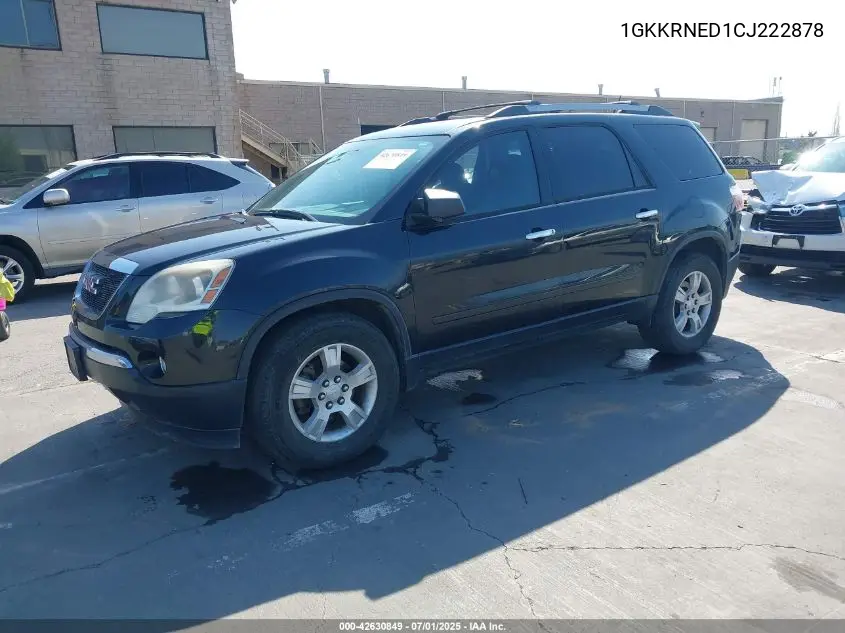 2012 GMC Acadia Sl VIN: 1GKKRNED1CJ222878 Lot: 42630849