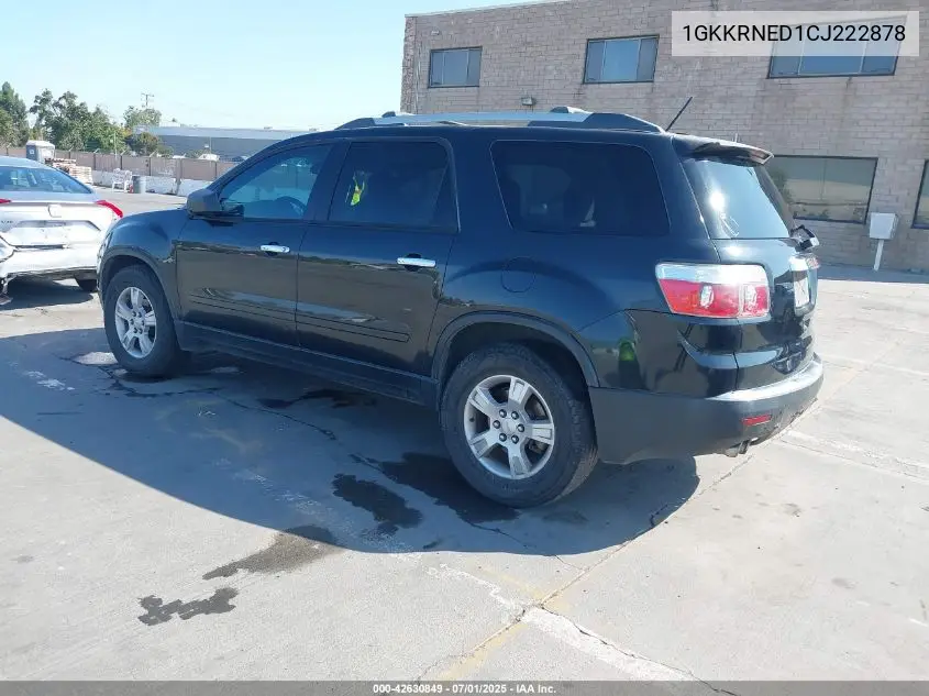2012 GMC Acadia Sl VIN: 1GKKRNED1CJ222878 Lot: 42630849
