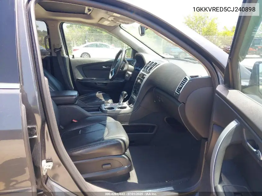 2012 GMC Acadia Slt-1 VIN: 1GKKVRED5CJ240898 Lot: 42643443