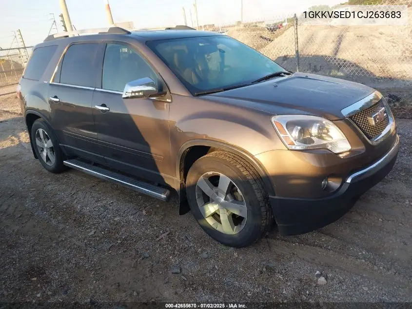 2012 GMC Acadia Slt-2 VIN: 1GKKVSED1CJ263683 Lot: 42655670