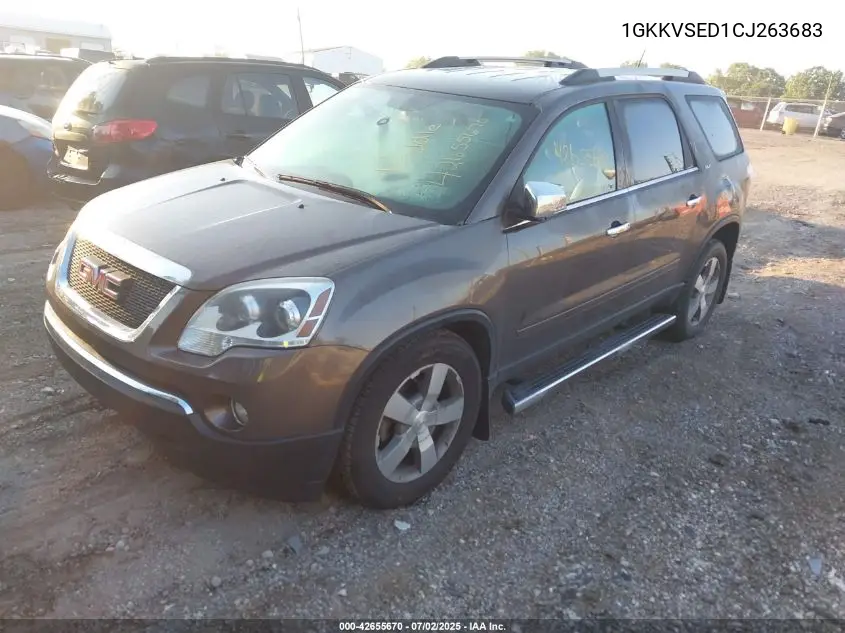 2012 GMC Acadia Slt-2 VIN: 1GKKVSED1CJ263683 Lot: 42655670
