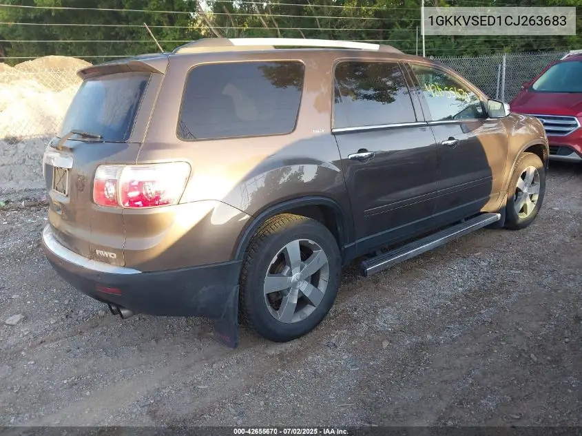 2012 GMC Acadia Slt-2 VIN: 1GKKVSED1CJ263683 Lot: 42655670
