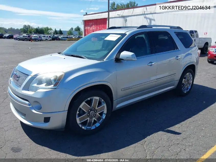 1gkkrted9cj204634 1GKKRTED9CJ204634 2012 GMC Acadia Denali