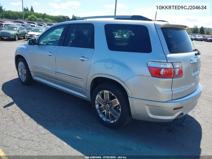 1gkkrted9cj204634 1GKKRTED9CJ204634 2012 GMC Acadia Denali