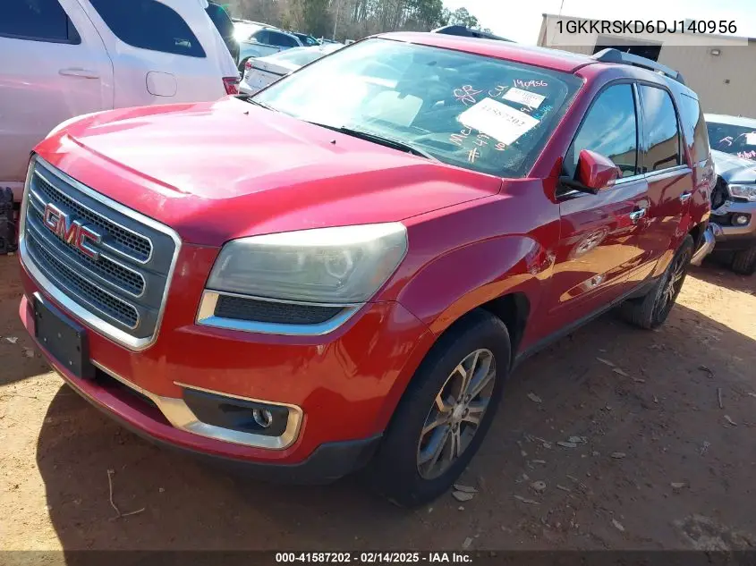 2013 GMC Acadia Slt-2 VIN: 1GKKRSKD6DJ140956 Lot: 41587202