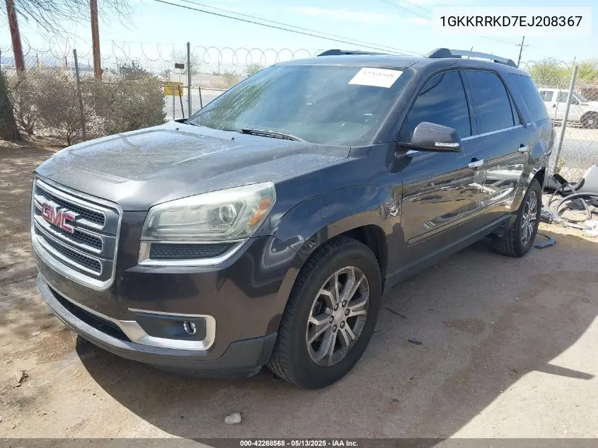 2014 GMC Acadia Slt-1 VIN: 1GKKRRKD7EJ208367 Lot: 42268568