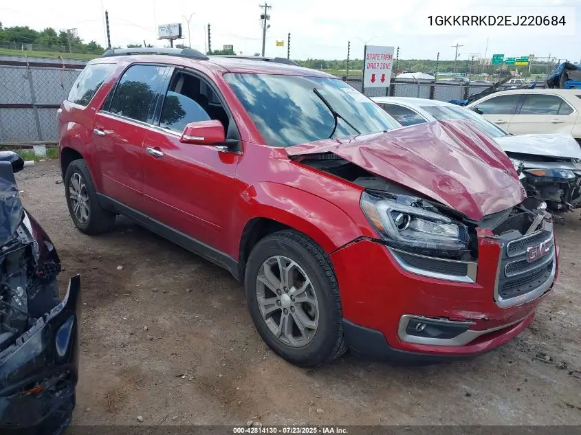 2014 GMC Acadia Slt-1 VIN: 1GKKRRKD2EJ220684 Lot: 42814130