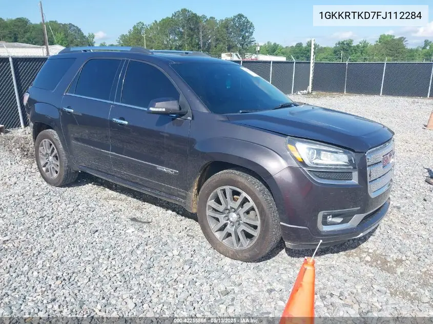 2015 GMC Acadia Denali VIN: 1GKKRTKD7FJ112284 Lot: 42255866