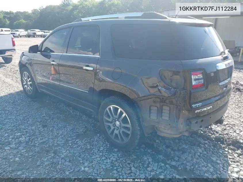 2015 GMC Acadia Denali VIN: 1GKKRTKD7FJ112284 Lot: 42255866