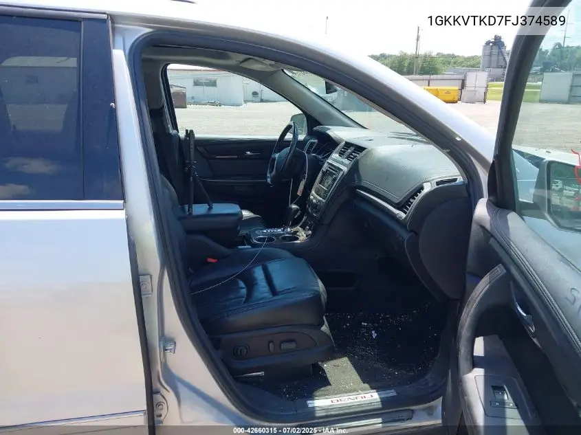 2015 GMC Acadia Denali VIN: 1GKKVTKD7FJ374589 Lot: 42660315