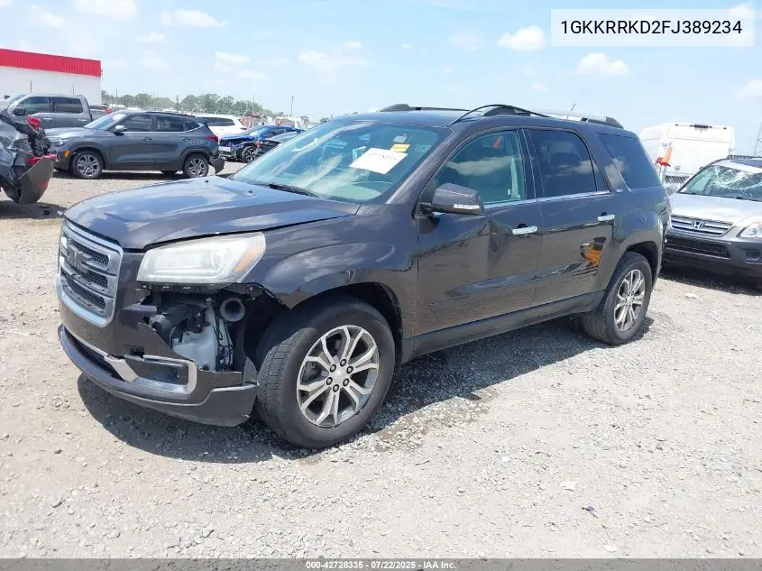 2015 GMC Acadia Slt-1 VIN: 1GKKRRKD2FJ389234 Lot: 42728335
