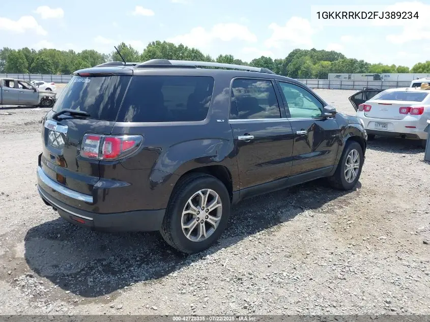 2015 GMC Acadia Slt-1 VIN: 1GKKRRKD2FJ389234 Lot: 42728335