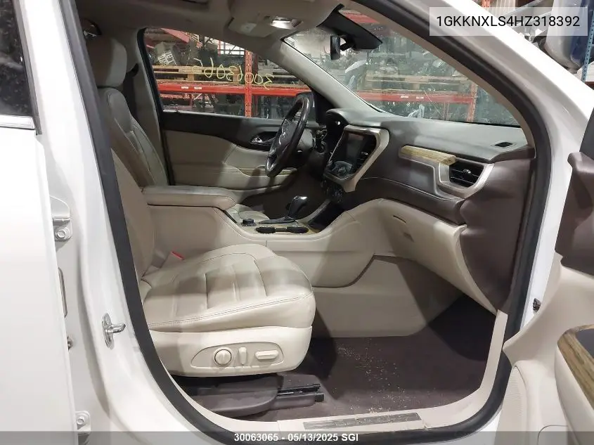 2017 GMC Acadia Denali VIN: 1GKKNXLS4HZ318392 Lot: 30063065