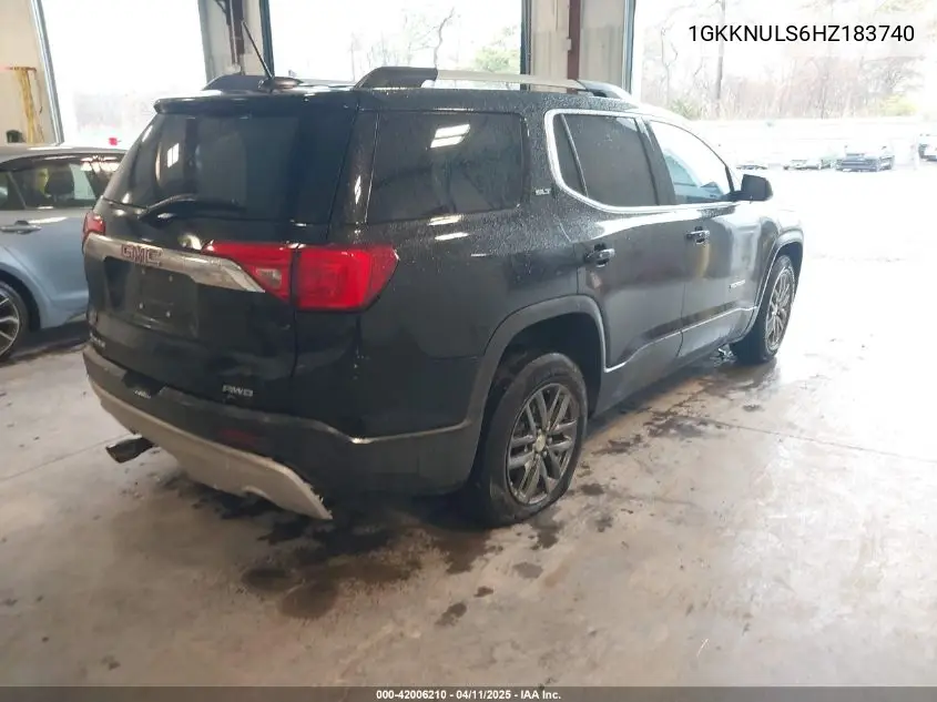 2017 GMC Acadia Slt-1 VIN: 1GKKNULS6HZ183740 Lot: 42006210
