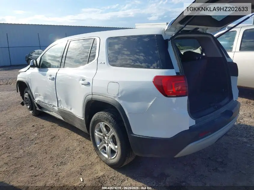 2017 GMC Acadia Sle-1 VIN: 1GKKNKLA9HZ202633 Lot: 42575278