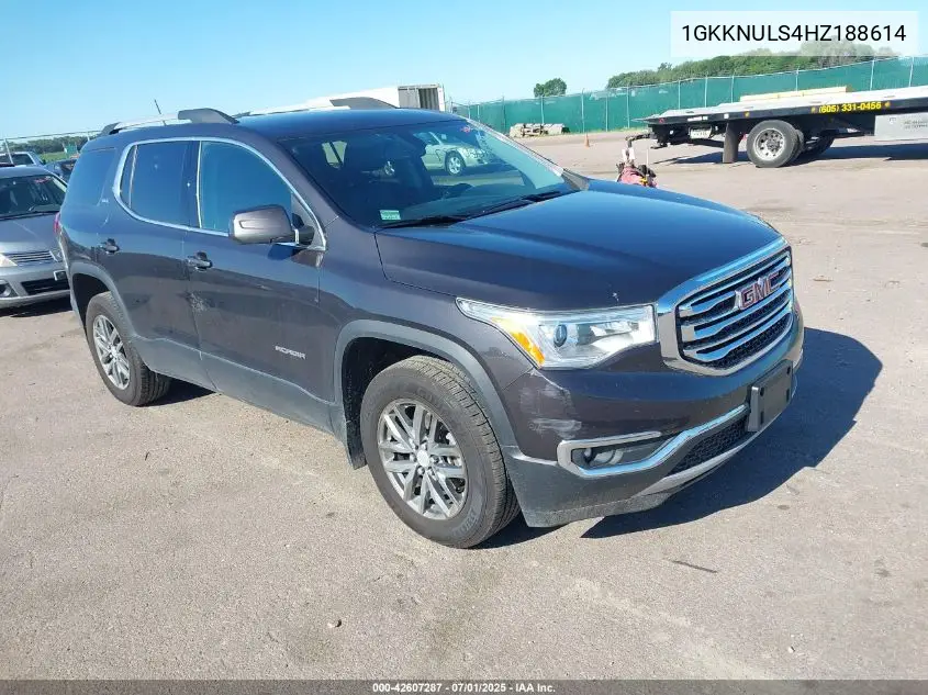 2017 GMC Acadia Slt-1 VIN: 1GKKNULS4HZ188614 Lot: 42607287