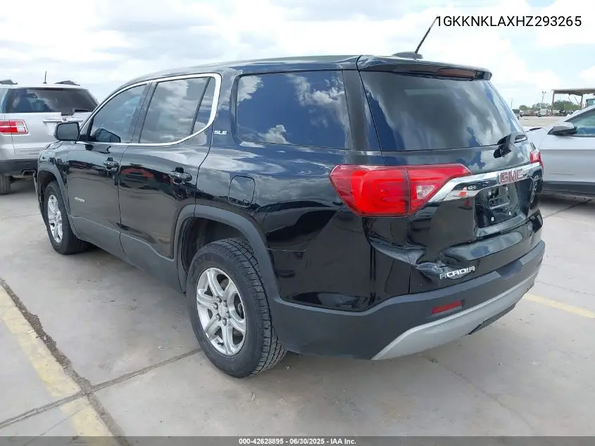 2017 GMC Acadia Sle-1 VIN: 1GKKNKLAXHZ293265 Lot: 42628895